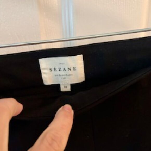 Sezane Clara Trouser-Black Size 6/38 - Picture 8 of 10